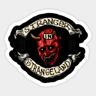 Stranger In Strangeland Logo kabuki mask Version Sticker